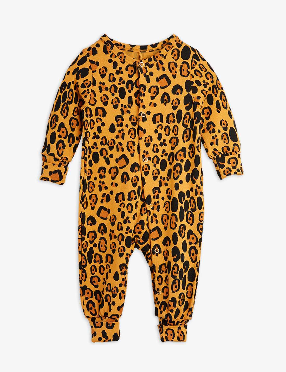 Basic leopard button jumpsuit TENCEL