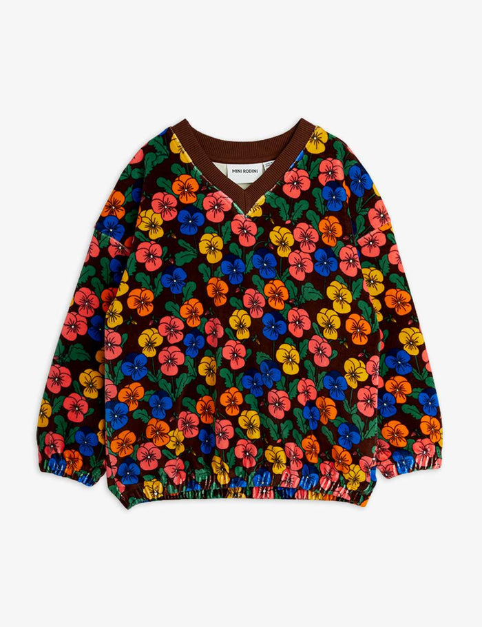 Violas aop velour sweatshirt - Chapter 2 - Lille Kvist