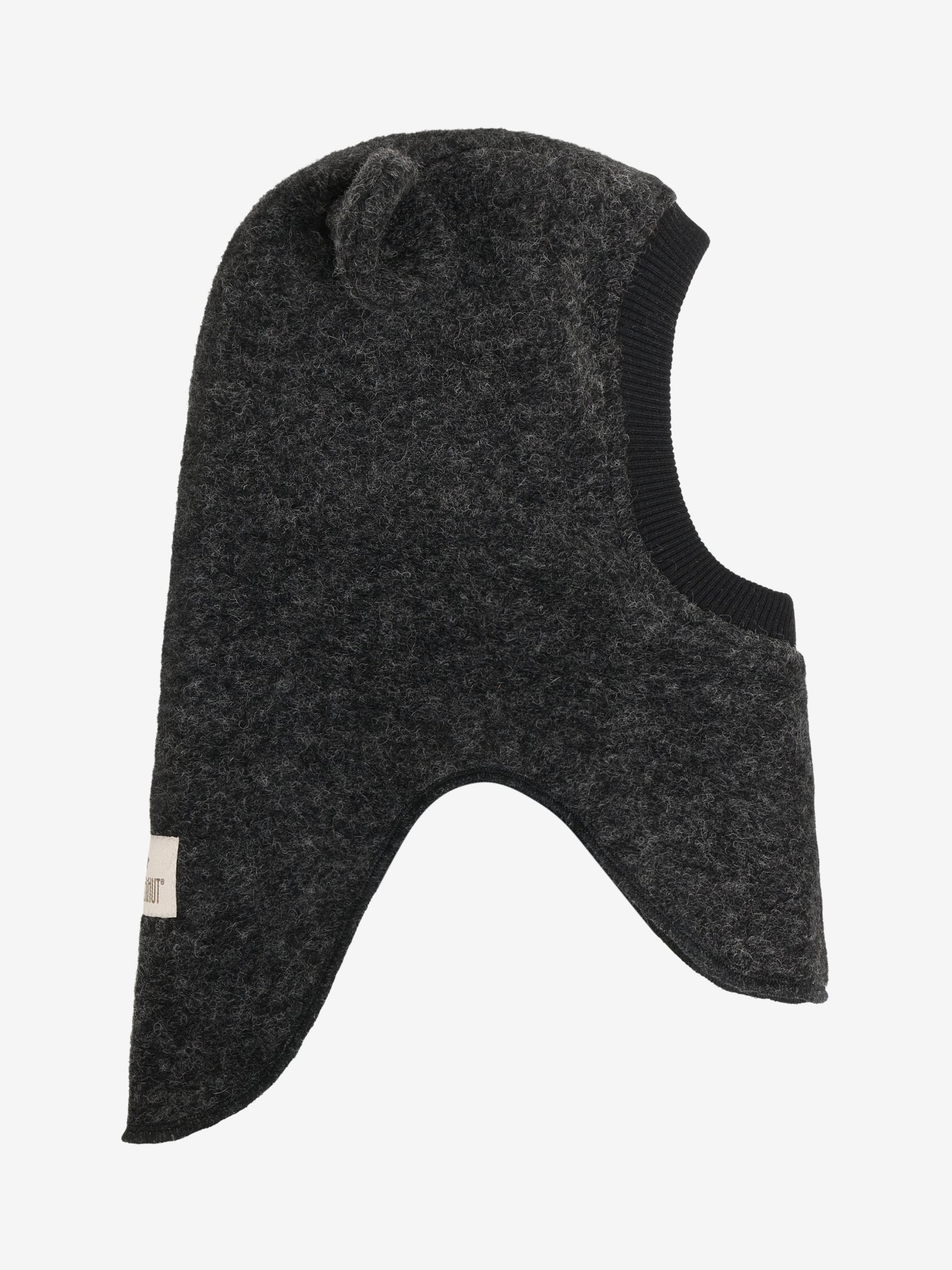 Elefanthue med ører i uld – Dark Grey Melange