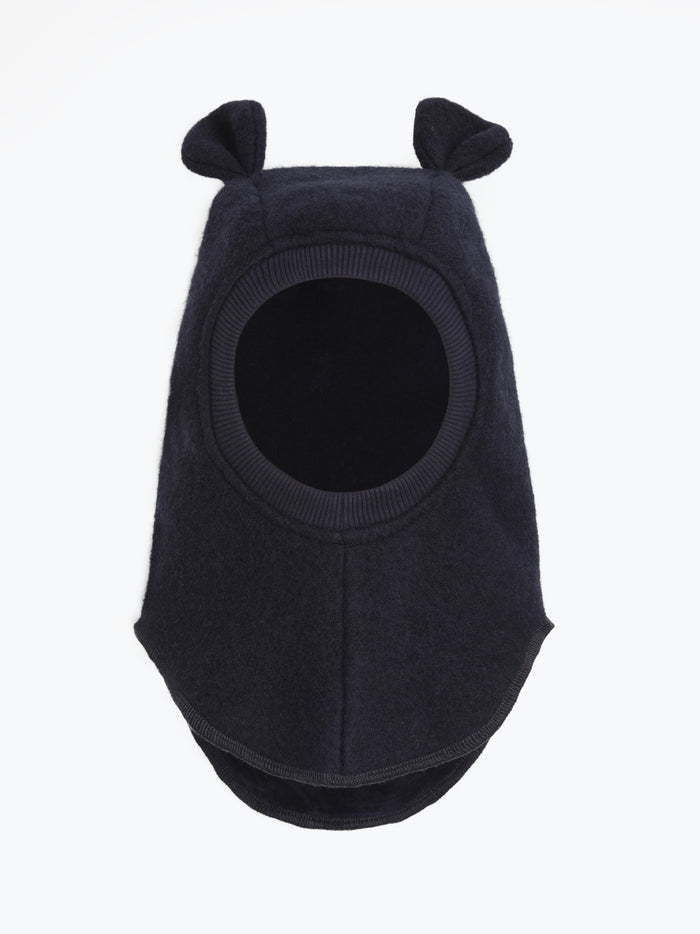 Elefanthue med ører i uld – Dark Navy