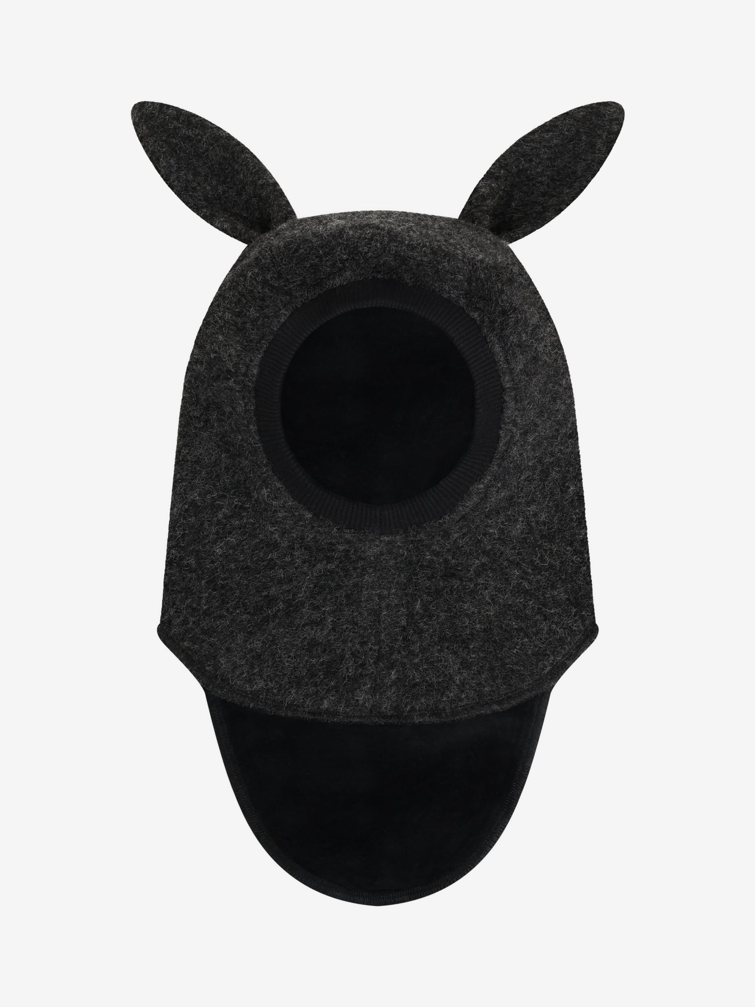 Elefanthue med ører i uld – Dark Grey Melange