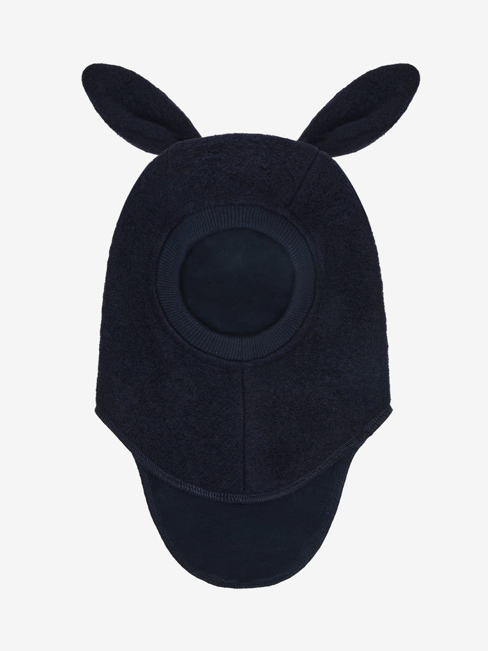 Elefanthue med ører i uld – Dark Navy
