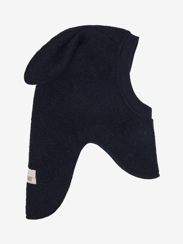 Elefanthue med ører i uld – Dark Navy