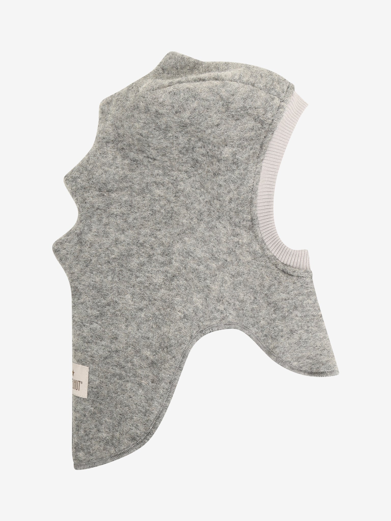 Elefanthue med trekanter i uld – Medium Grey Melange