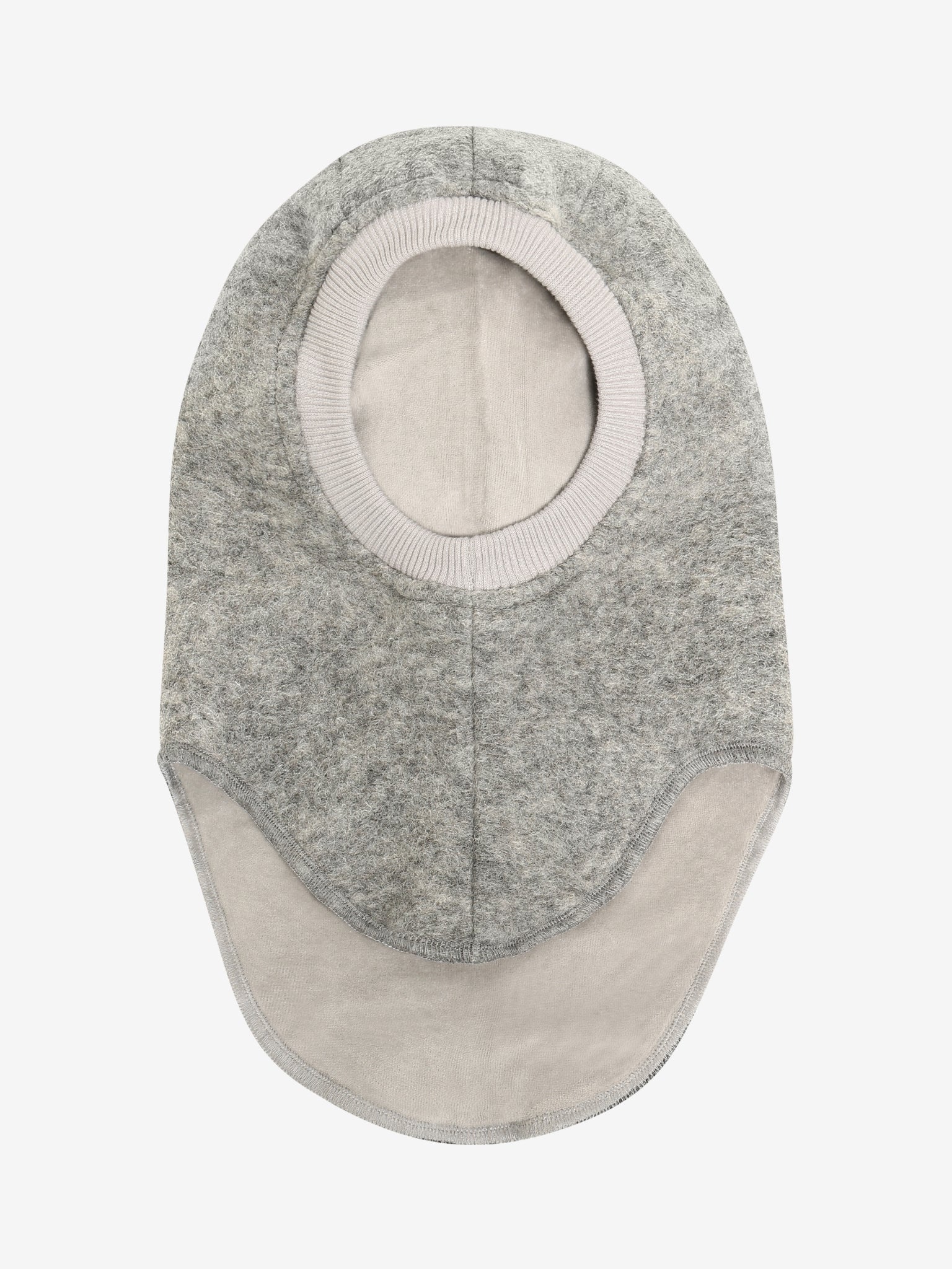 Elefanthue med trekanter i uld – Medium Grey Melange