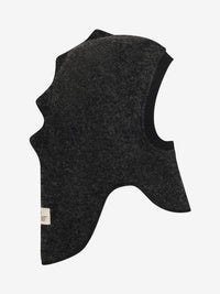 Elefanthue med trekanter i uld – Dark Grey Melange