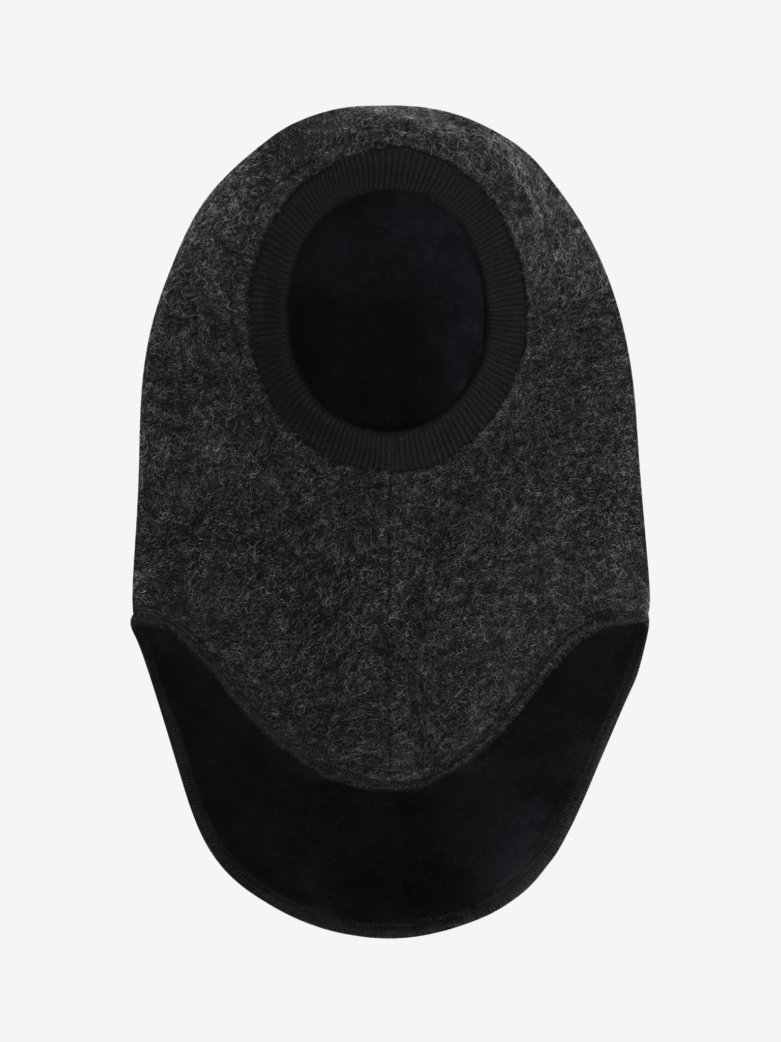 Elefanthue med trekanter i uld – Dark Grey Melange