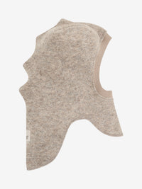 Elefanthue med trekanter i uld – Camel Melange