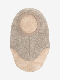 Elefanthue med trekanter i uld – Camel Melange