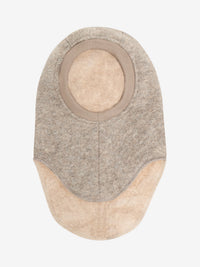 Elefanthue med trekanter i uld – Camel Melange