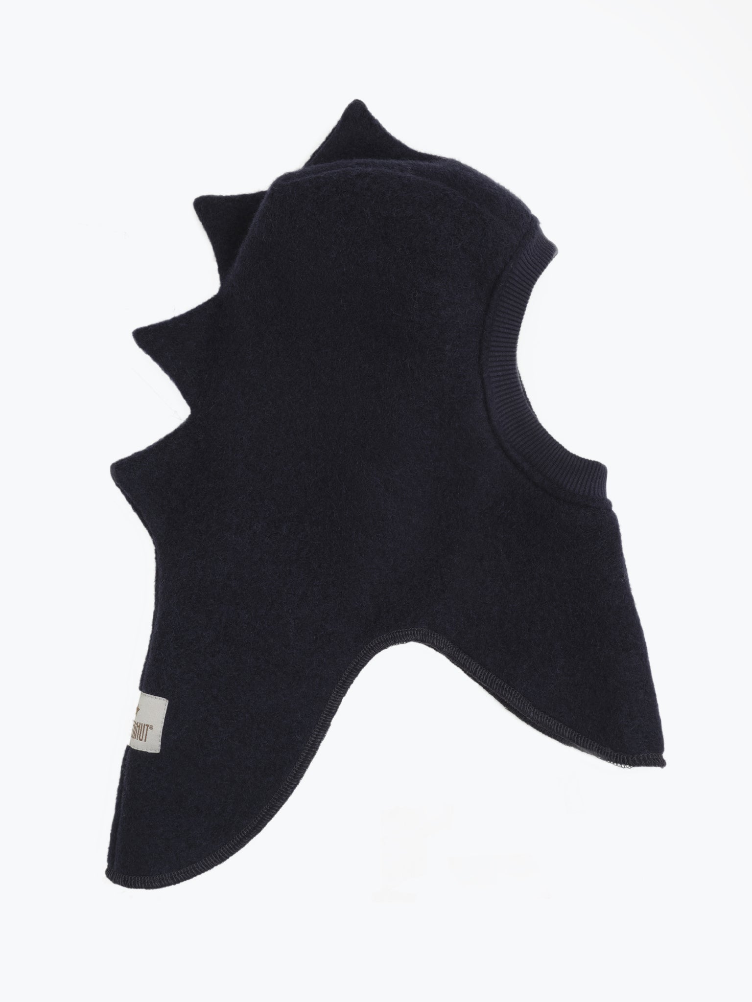 Elefanthue med trekanter i uld – Dark Navy