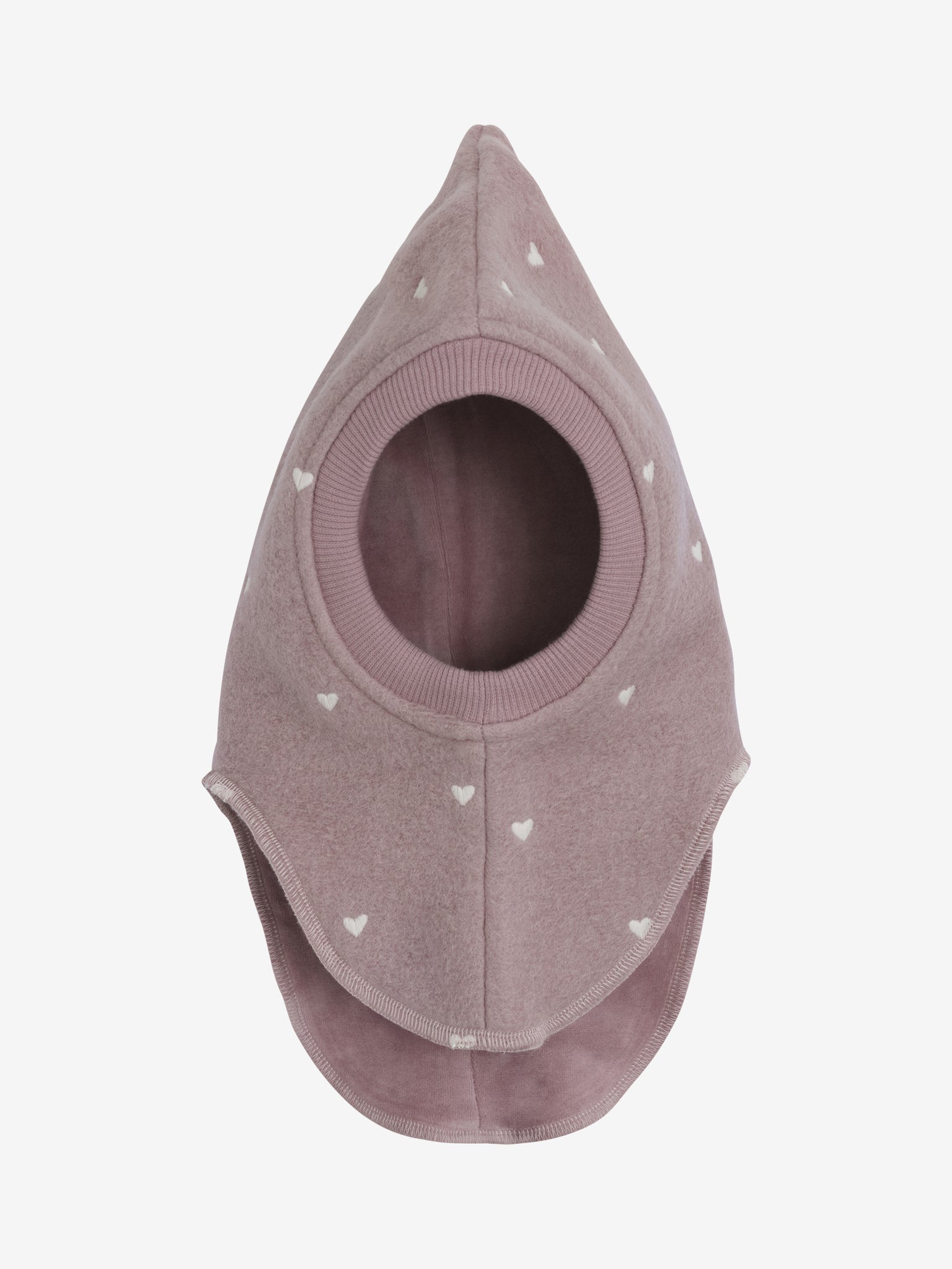 Elefanthue med broderi i uld – Deauville Mauve