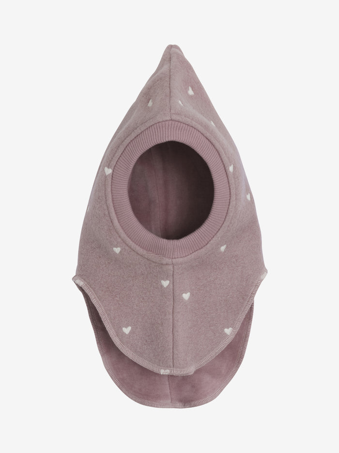 Elefanthue med broderi i uld – Deauville Mauve