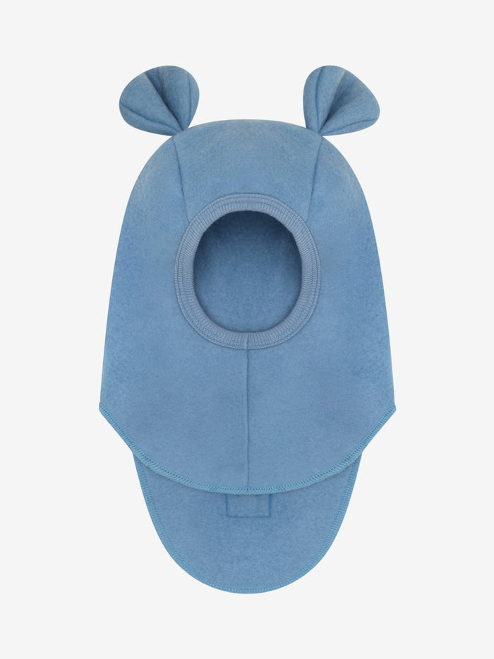 Elefanthue med ører i uldfleece – Windward Blue