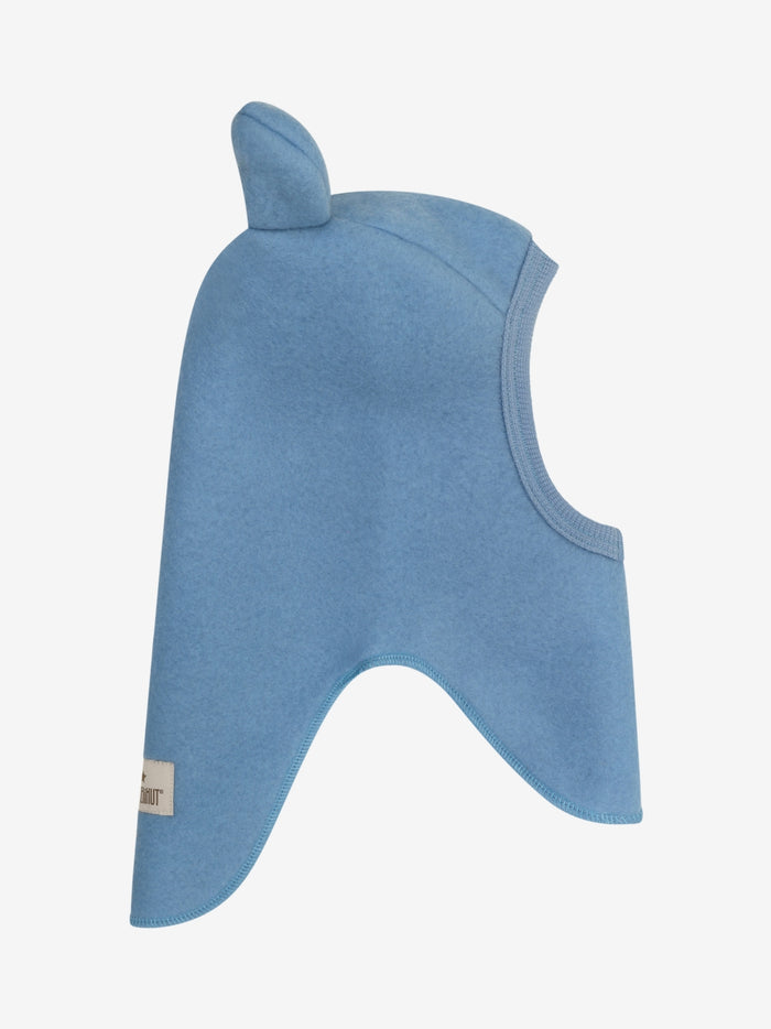 Elefanthue med ører i uldfleece – Windward Blue
