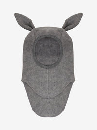 Elefanthue med ører i uldfleece – Medium Grey Melange