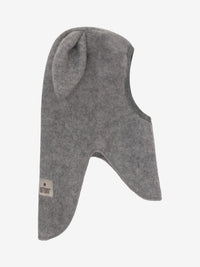 Elefanthue med ører i uldfleece – Medium Grey Melange