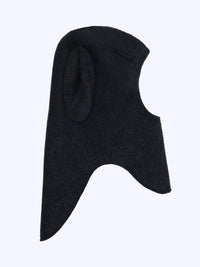 Elefanthue med ører i uldfleece – Navy Melange