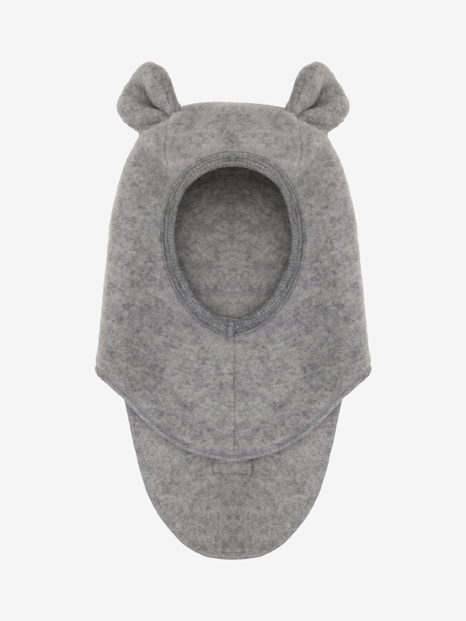Elefanthue med ører i uldrib – Medium Grey Melange