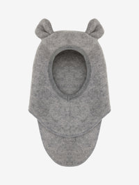 Elefanthue med ører i uldrib – Medium Grey Melange