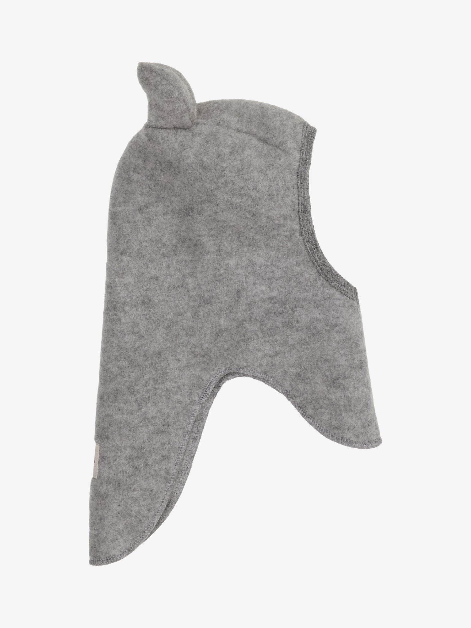 Elefanthue med ører i uldrib – Medium Grey Melange