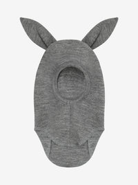 Elefanthue med ører i uldrib – Medium Grey Melange