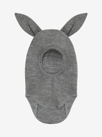 Elefanthue med ører i uldrib – Medium Grey Melange