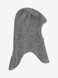 Elefanthue med ører i uldrib – Medium Grey Melange