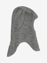 Elefanthue med ører i uldrib – Medium Grey Melange