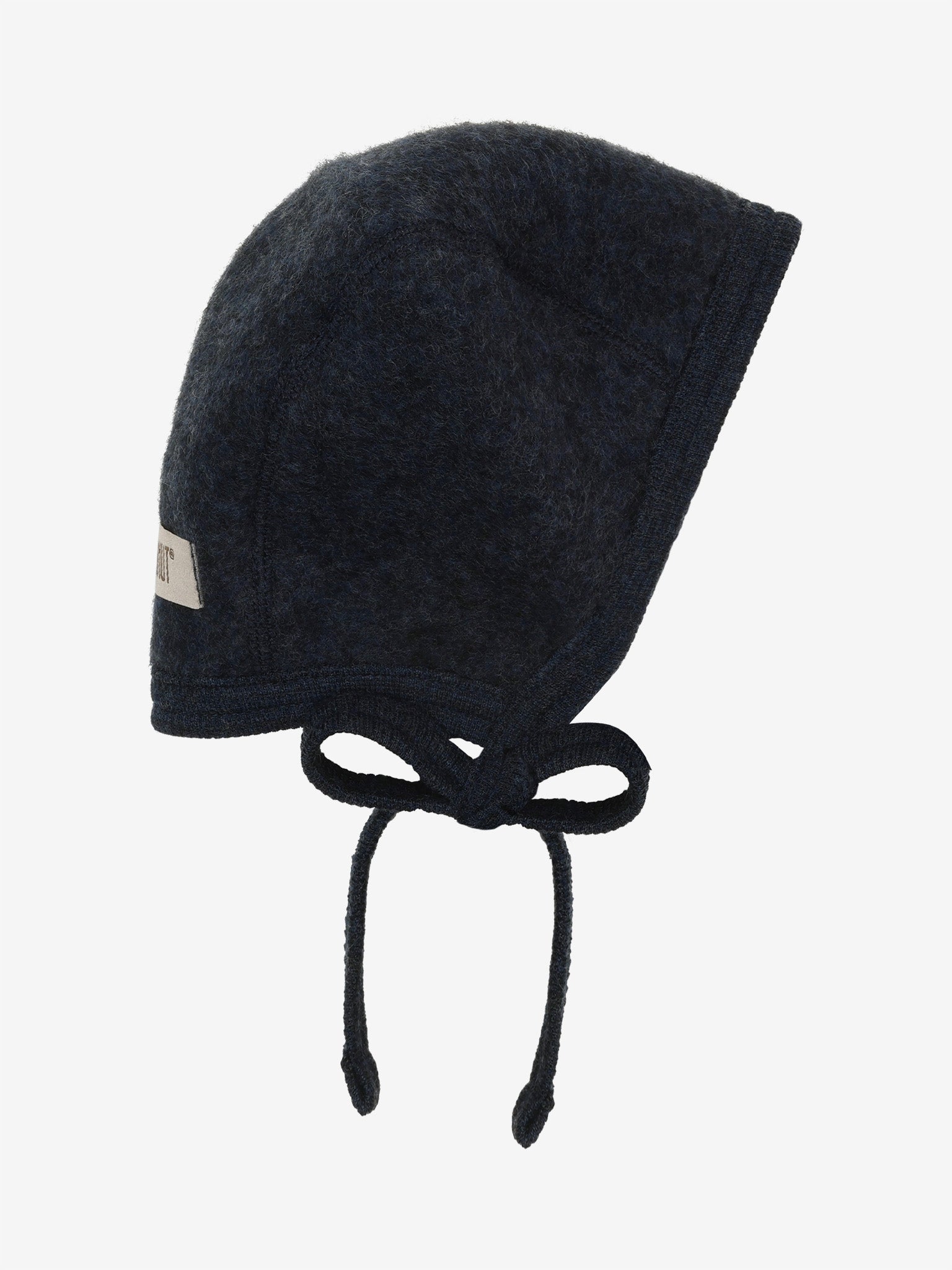 Bonnet i uldfleece – Navy Melange