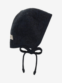 Bonnet i uldfleece – Navy Melange