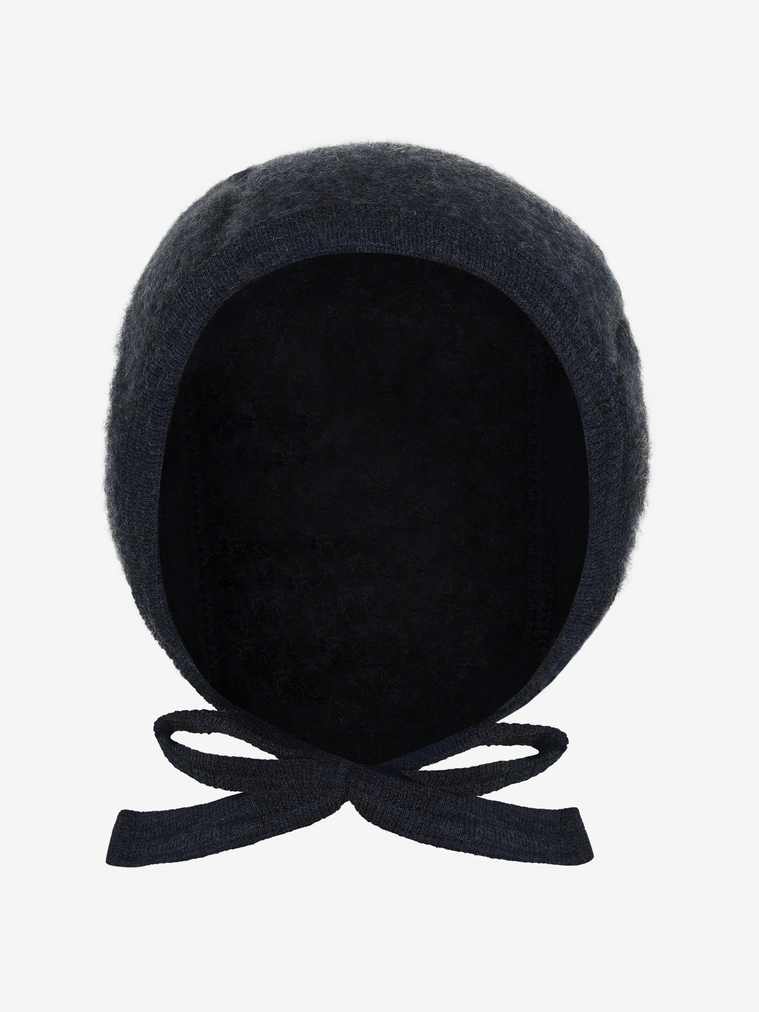 Bonnet i uldfleece – Navy Melange