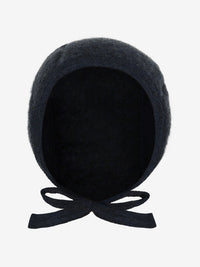 Bonnet i uldfleece – Navy Melange