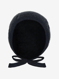 Bonnet i uldfleece – Navy Melange