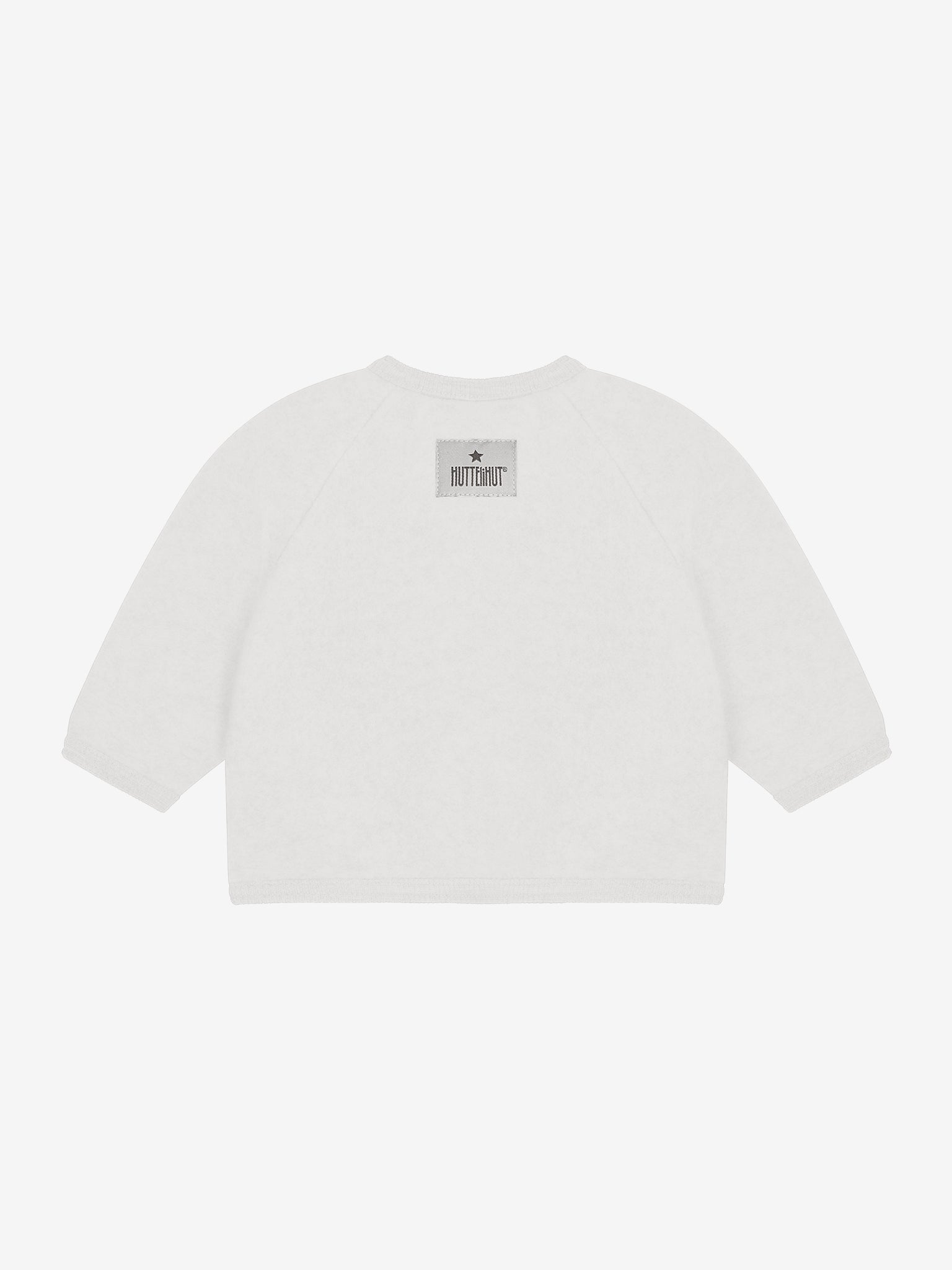 Jakke med knapper i uldfleece – Tofu