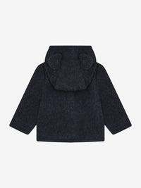 Jakke med ører i uldfleece – Navy Melange