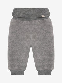 Bukser i uldfleece – Medium Grey Melange
