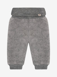 Bukser i uldfleece – Medium Grey Melange