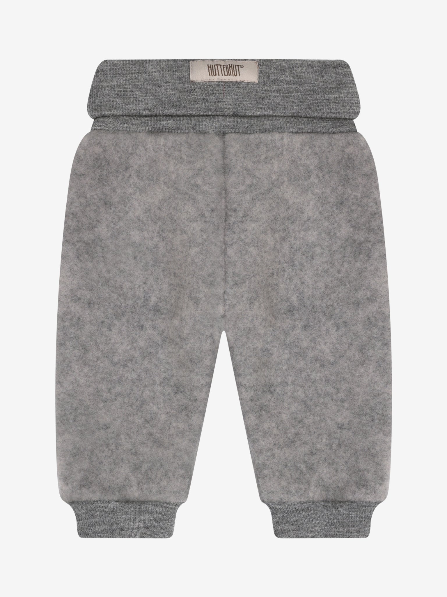 Bukser i uldfleece – Medium Grey Melange