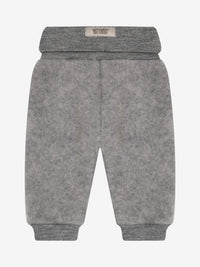 Bukser i uldfleece – Medium Grey Melange