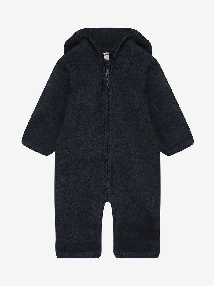Heldragt i uldfleece – Navy Melange