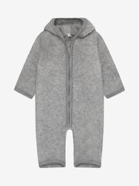 Heldragt med ører i uldfleece – Medium Grey Melange