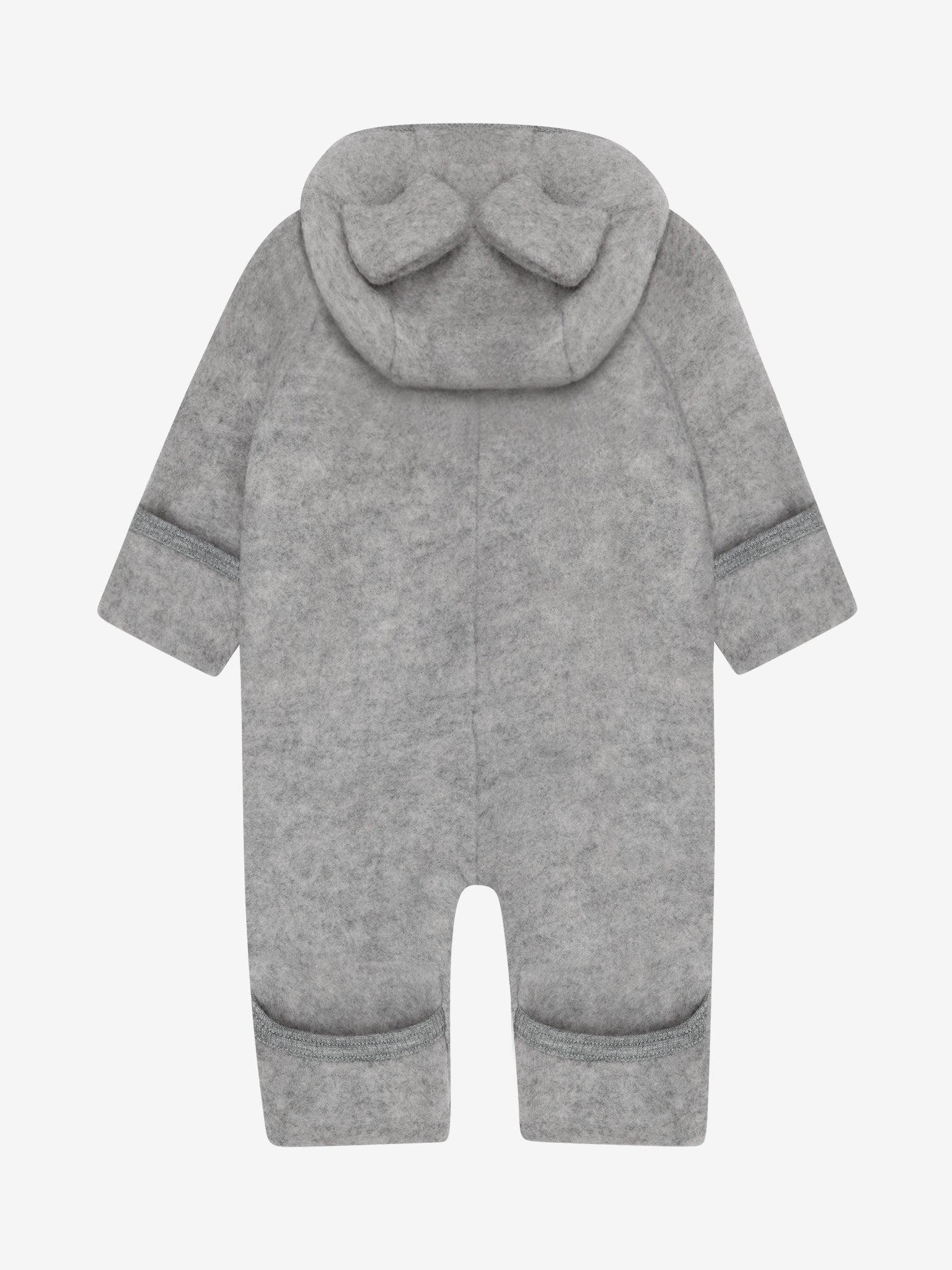 Heldragt med ører i uldfleece – Medium Grey Melange