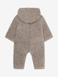 Heldragt med for i uldteddy – Camel Melange