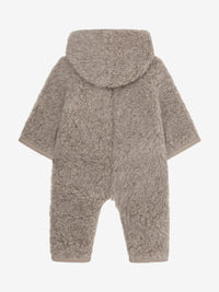 Heldragt med for i uldteddy – Camel Melange