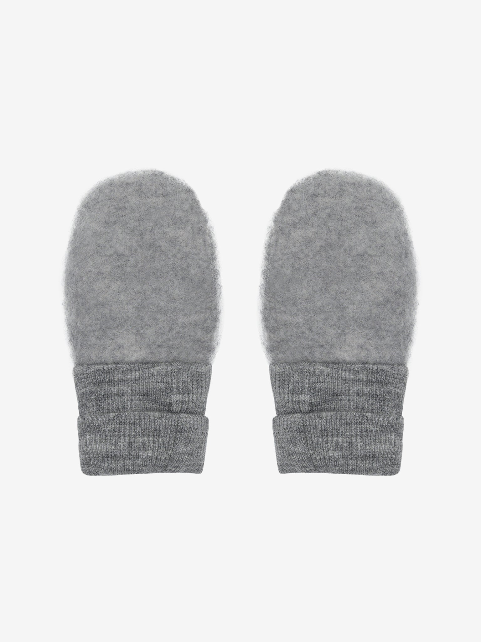Vanter i uldfleece – Medium Grey Melange