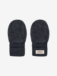 Vanter i uldfleece – Navy Melange
