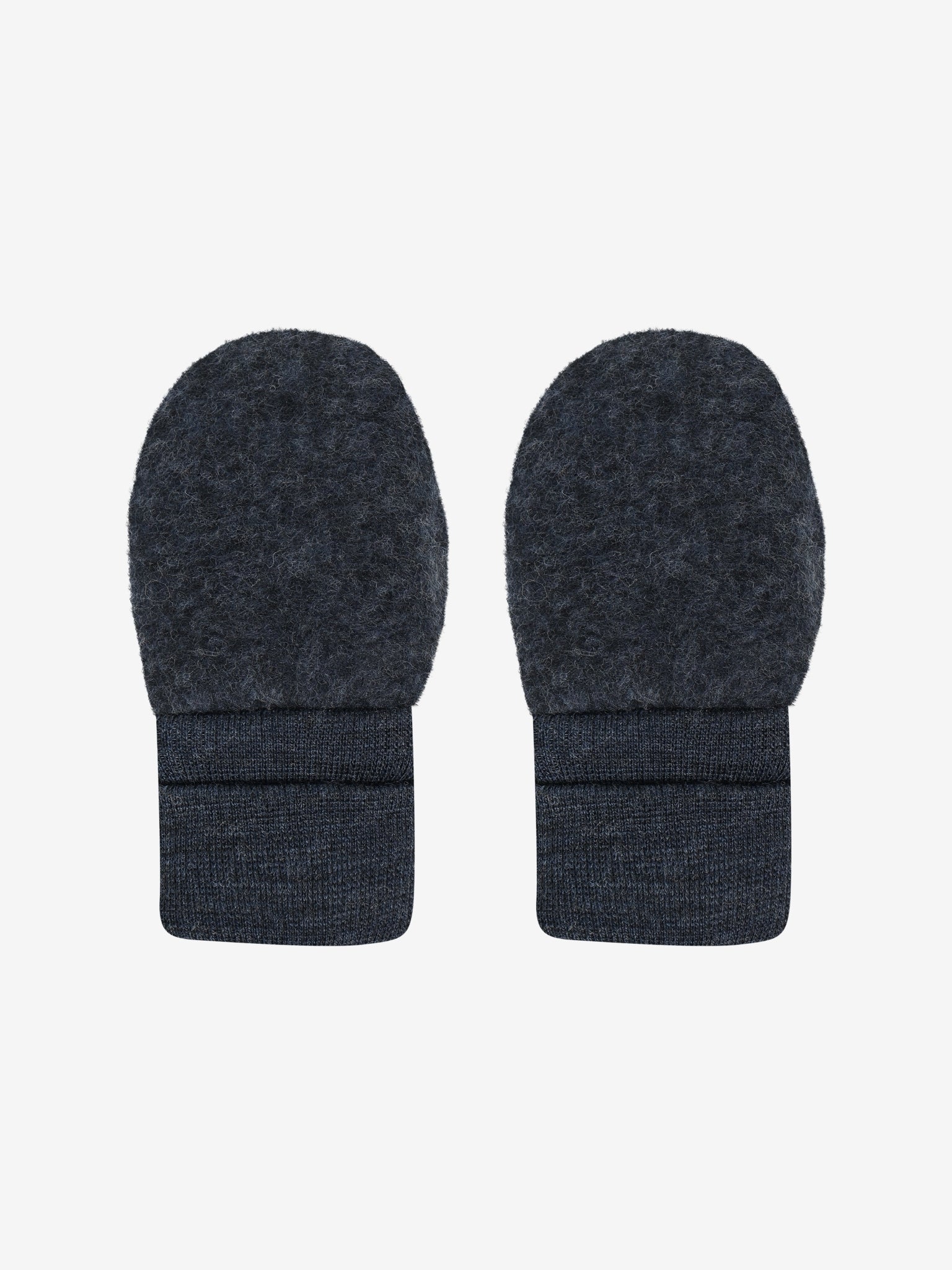Vanter i uldfleece – Navy Melange