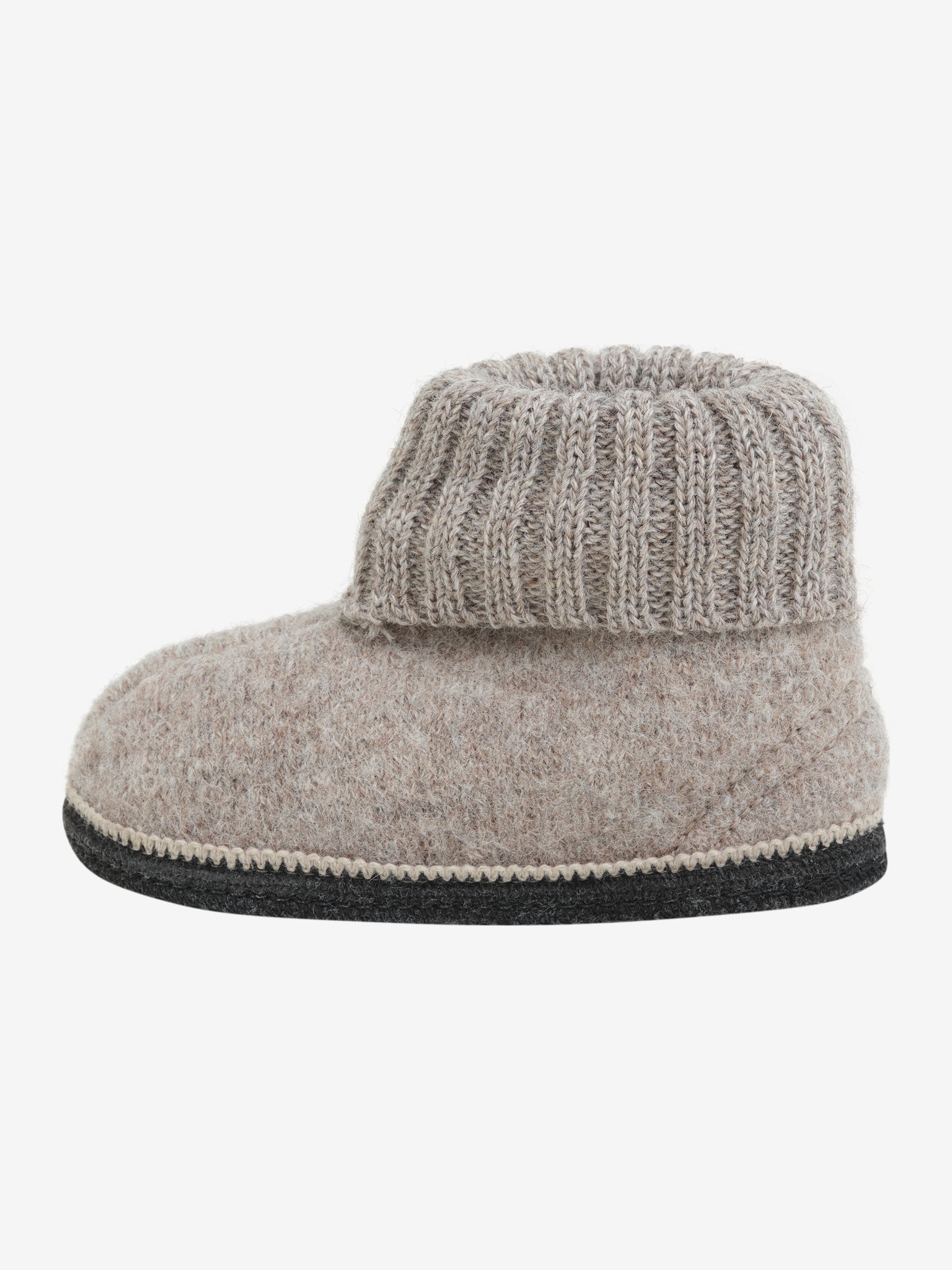 Hjemmesko i uld – Camel Melange