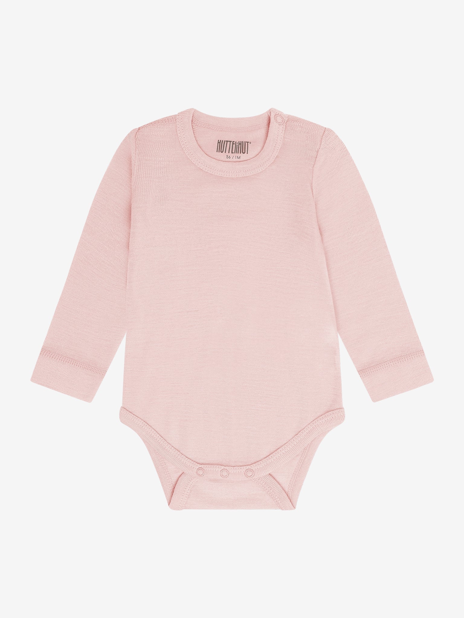 Body med lange ærmer i tencel og uld – Rose Smoke